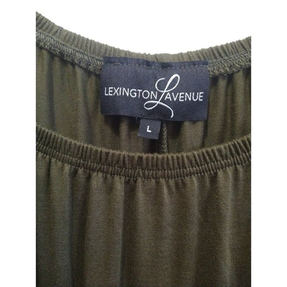 Comfy Olive Green Tunic- Knee length dress size Large - Picture 5 of 7